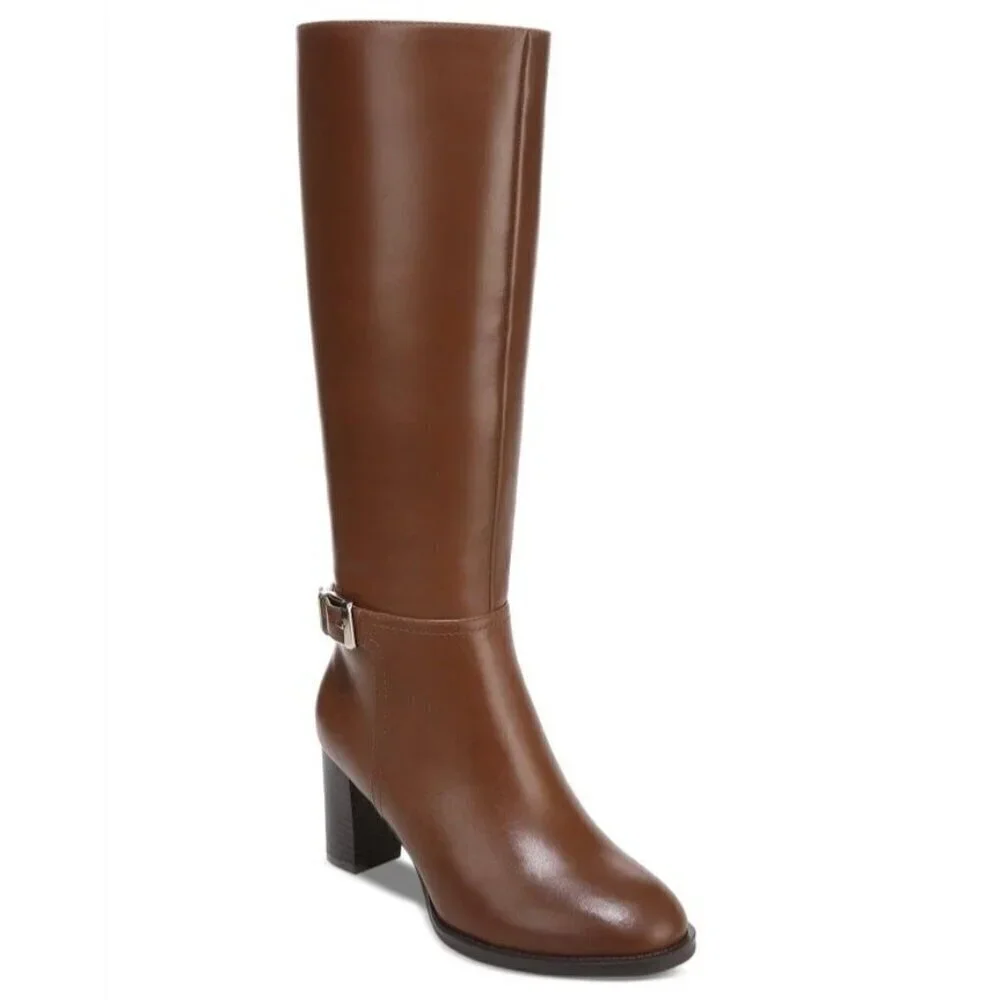 GIANI BERNINI / Lennoxxp / Leather / Tall / Knee-High / Boots / Conac / Size 10M
